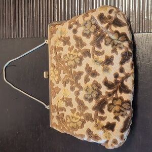 Verdi vtg purse. Gold and brown